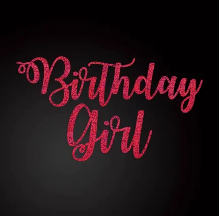 DIY Birthday Girl Iron On Heat Transfer Design for T-shirts